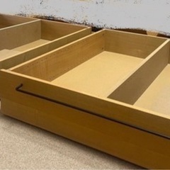 無印スモールサイズベッド2台セット
の画像