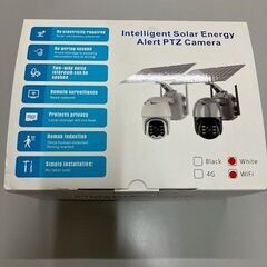 防犯カメラ　ソーラー電源　Wi－Fi接続　白色　中古の画像