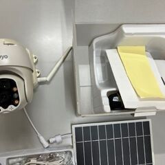 防犯カメラ　ソーラー電源　Wi－Fi接続　白色　中古の画像