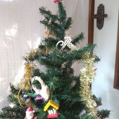クリスマスツリー　ライト付の画像
