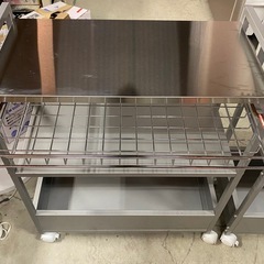 ※ ステンレスユニットシェルフ　キャスター付き　3点まとめての画像