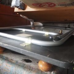 折りたたみテーブル、美品、天板７３ｘ５０、椅子２個付き、３点セットの画像