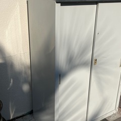 グリーンライフ　屋外用　縦長　物置　スチール物置　895×1320×470の画像