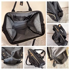 an•an リュックサック＆ショルダーバッグセット バックパック ブラックの画像