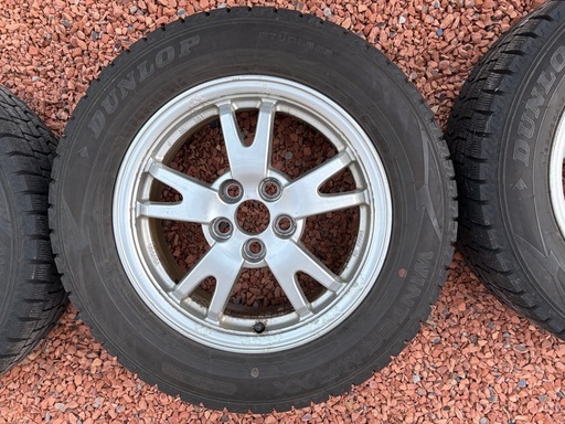 スタッドレスタイヤ＆ホイール　195/65R15　15インチ　純正プリウスアルミホイール & スタッドレスタイヤ　4本　カローラツーリングにも 【お取引のお相手決まりました】