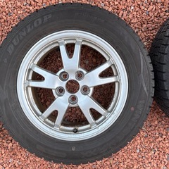 スタッドレスタイヤ＆ホイール　195/65R15　純正プリウスアルミホイール & スタッドレスタイヤ　4本　カローラツーリングにも の画像
