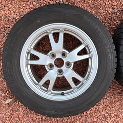スタッドレスタイヤ＆ホイール　195/65R15　純正プリウスアルミホイール & スタッドレスタイヤ　4本　カローラツーリングにも の画像
