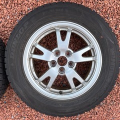 スタッドレスタイヤ＆ホイール　195/65R15　純正プリウスアルミホイール & スタッドレスタイヤ　4本　カローラツーリングにも の画像