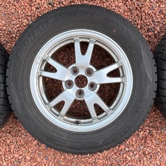 スタッドレスタイヤ＆ホイール　195/65R15　純正プリウスアルミホイール & スタッドレスタイヤ　4本　カローラツーリングにも の画像
