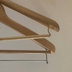 【あげます】木製ハンガー３０本セットの画像