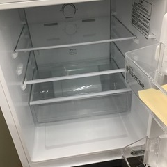 #K-57【ご来店頂ける方限定】Hisenseの2ドア冷凍冷蔵庫ですの画像