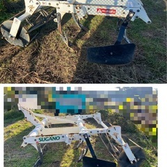 スガノ農機 6連 スタブルカルチ MSC 6PYQLK 対応馬力 45～60馬力 日農工S L ヒッチ 兼用 トラクター アタッチメント 中古 引き取り限定の画像