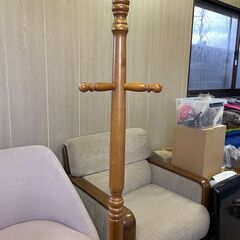 コートハンガー ポールハンガー 木製 の画像