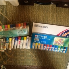 まもなく処分絵の具セット一式の画像