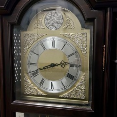 アンティーク Tempus Fugit ドイツ製 ホールクロック振り子時計 昭和レトロ 柱時計の画像