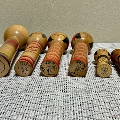 こけし 伝統工芸 6体まとめ 民芸品 昭和レトロ アンティーク 伝統こけし 置物の画像