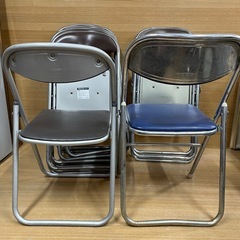 e5【コクヨ チトセ　パイプ椅子】9脚セットの画像