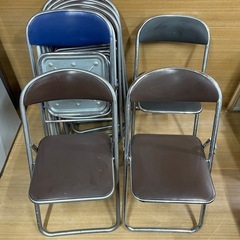 e5【コクヨ チトセ　パイプ椅子】9脚セットの画像