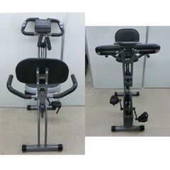 フィットネスバイク Magic Life 折りたたみ 耐荷重120㎏ 背もたれ/ハンドル/スマホトレー付 10段階負荷調節 トレーニングバイク エアロバイク 運動器具 室内運動 筋トレ 札幌市 西野店の画像