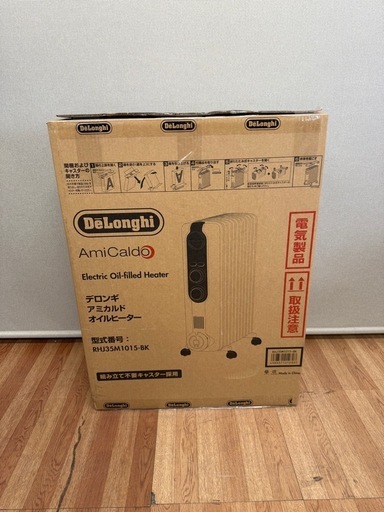 ★美品★　DeLonghi オイルヒーター RHJ35M1015-BK アミカルド デロンギ 暖房器具　2022年