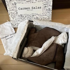 【新品】CarmenSalas カルメンサラス ブーツ 38の画像
