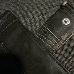 財布　ミキモト　二つ折り　黒　花柄　★新品ですが難ありのため無料★の画像