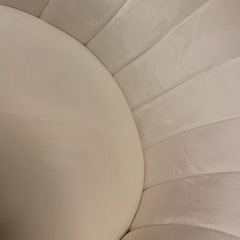 ホワイトラウンジチェア 1人掛けソファの画像