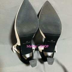 (( 新品 ))スリングバック・バイカラー・ミュールサンダルの画像