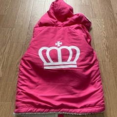 ベビードール　アウター　100センチ　リバーシブル　フード着脱可能の画像