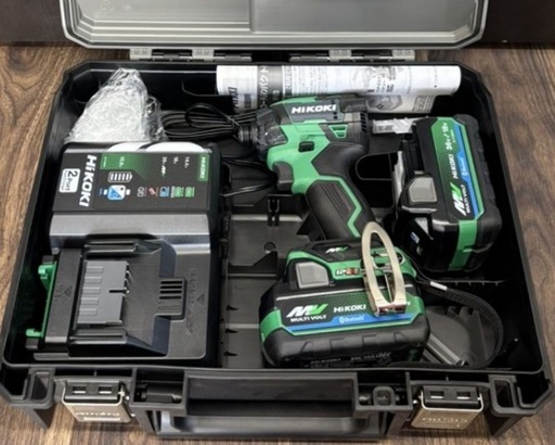 受け渡し予定者確定 未使用 ((中古))ハイコーキ『36V マルチボルトコードレスインパクトドライバ  蓄電池2個』WH36DD(2XHSZ)電動工具