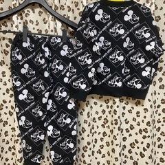 AJUGA✖️AZUL BY MOUSSY アズール　ディズニー　総柄　ブラックの画像