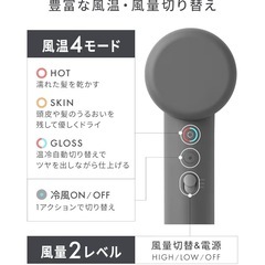 🟡【新品未使用】サロニアドライヤー　ホワイトの画像