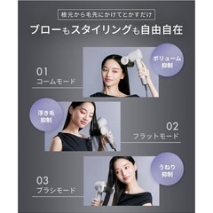 🟡【新品未使用】サロニアドライヤー　ホワイトの画像