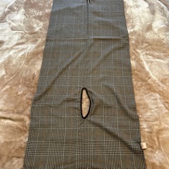 グローバルワークGLOBAL WORK冬の嫌なパチパチを軽減 静電軽減着られるストールベージュグレンチェック55マフラースカーフショールポンチョ膝掛けひざ掛けブラウン茶色ベージュチェック長さ約188センチ幅約67センチフリンジ約10センチレディース女性用婦人の画像