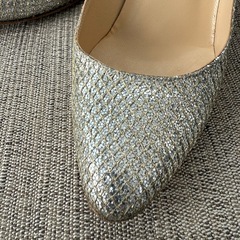 ジミーチュウ  シルバー　ハイヒール　パンプスの画像