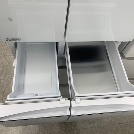 【 6ヶ月間の動作保証付】 MITSUBISHI   6ドア冷蔵庫