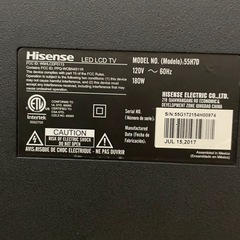 Hisense 55インチTVの画像