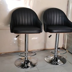 ハイチェア　黒色　椅子の画像