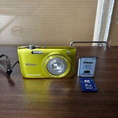 Nikon ニコン coolpix s3100 Yellow イエロー 充電器/バッテリー付属 箱付き 動作確認済みの画像