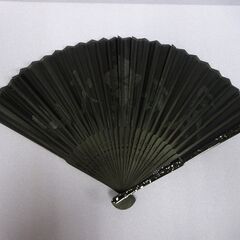 ( E-54 )シルク扇子 武田信玄 未使用 長期保管品の画像