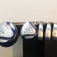 IGNIO ジュニア用ゴルフクラブ5本セット 1番ドライバー・4番ウッド・7アイアン・9アイアン・Wウェッジ　イグニオ Jr FIRES YOU UPジュニアの画像