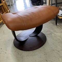 I2511-648 カリモク オットマン ブラウン 中古美品の画像