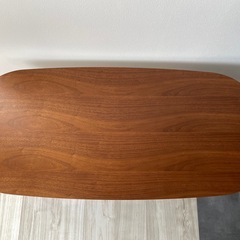 ローテーブル ブラウン ブラックアイアン(ニコアンド)の画像