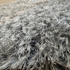 【LAKOLE】ふわふわシャギーラグ グレー（140cm × 200cm）の画像