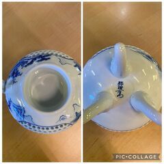 【愛品倶楽部柏店】平戸三川内焼　 唐獅子山水香炉 　14代福本弥治右エ門 ・福本甲子の画像