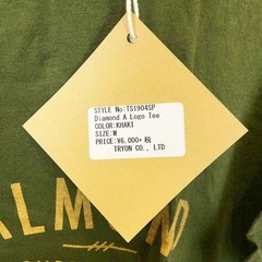 【未使用】Almond Surfboards & Design アーモンドサーフボードデザイン DIAMOND A LOGO S/S 半袖Tシャツ ロゴ M カーキ TS1904SP ユニセックスの画像