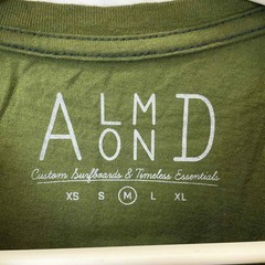 【未使用】Almond Surfboards & Design アーモンドサーフボードデザイン DIAMOND A LOGO S/S 半袖Tシャツ ロゴ M カーキ TS1904SP ユニセックスの画像
