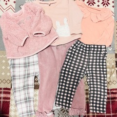 80cm 長袖 服 まとめ売り 女の子　セットの画像