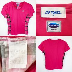 ヨネックス ワンピース 半袖 M ピンク レディース YONEX テニスウェアの画像