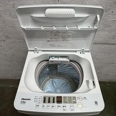 【Hisense】 ハイセンス 縦型洗濯機 HW-55E2W 5.5kg 2022年製 動作確認済み 全自動電気洗濯機 生活家電 洗濯機 A0920の画像